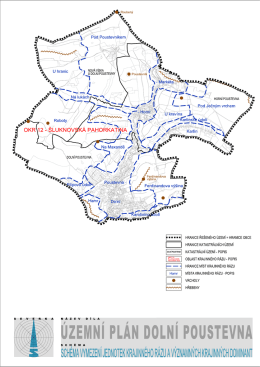 Schéma vymezení jednotek krajinného rázu a významných