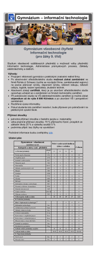 Gymnázium – informační technologie