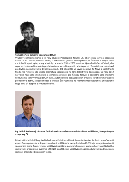 Tomáš Feřtek, odborný konzultant EDUin Vyučený