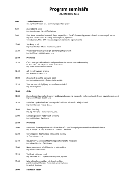 Program semináře