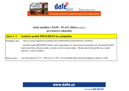 Akce č. 4 Izolační modul PROGRESS bez příplatku - DAFE