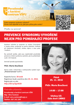 prevence syndromu vyhoření