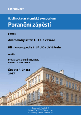 Poranění zápěstí - ORTOPEDICKÉ CENTRUM s.r.o.