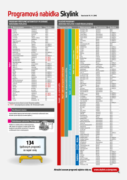 Programová nabídkaSkylink