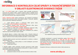 Informace o kontrolách celní správy a fInanční správy čr v oblastI