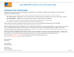 ISO 14001:2015 Requirements