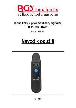 Návod k použití - Bgs