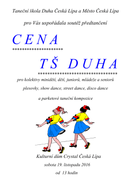 propozice - pdf - Tanečn&iacute; &scaron;kola DUHA