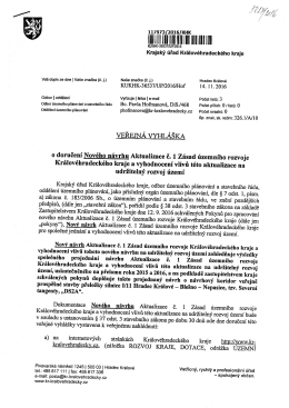 Veřejná vyhláška