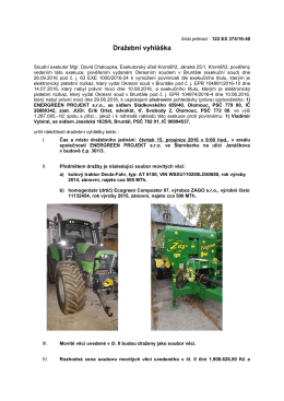 Exekutorsk&yacute; &uacute;řad Kroměř&iacute;ž - Dražebn&iacute; vyhl&aacute;&scaron;ka