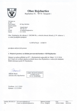 zde ke stažení - Obec Rejchartice