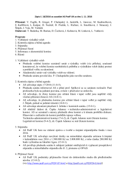 Zápis č. 18/2016 ve formátu PDF - Pedagogická fakulta