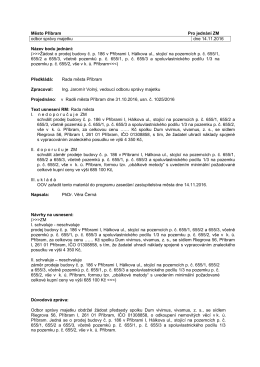 dokument - Město Př&iacute;bram