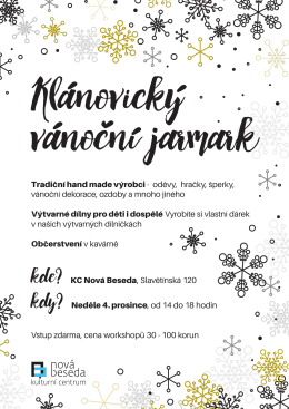 Klánovický vánoční jarmark