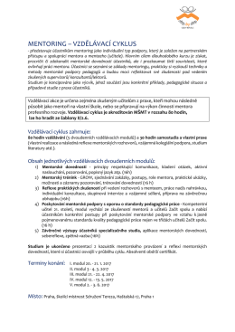 specializačn&iacute; studium mentoringu