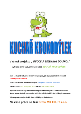 Kuchařská soutěž Krokodýlek - zs
