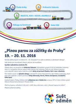 Svět odměn pro vás připravil víkend
