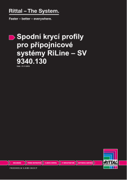 Spodní krycí profily pro přípojnicové systémy RiLine – SV