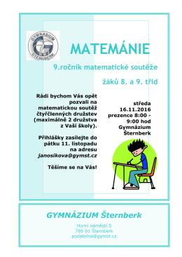 matemánie - Gymnázium Šternberk