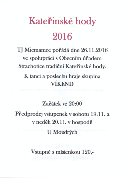 Kateřinské hody
