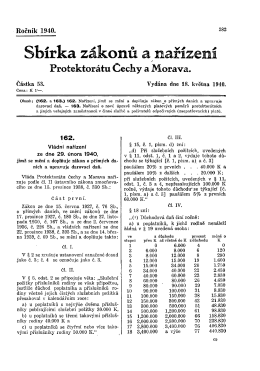 Page 1 &middot; Ročn&iacute;k 1940. 383 Sb&iacute;rka z&aacute;konů a nař&iacute;zen&iacute; Protektor&aacute;tu