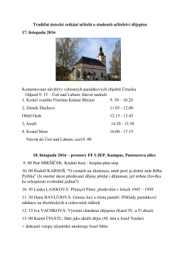 Program - FF UJEP