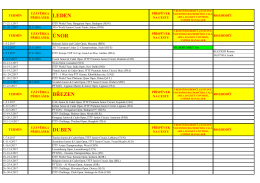 Kalendář mezinárodních akcí 2017 stav k 15.11.2016