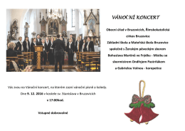 VÁNOČNÍ KONCERT