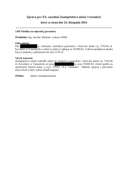 1.08 Nab&iacute;dka na odprodej garsoni&eacute;ry