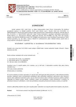 Usnesení o oznámení DR-Vandlíková