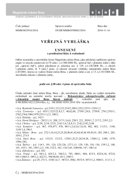 veřejná vyhláška - Úřední deska