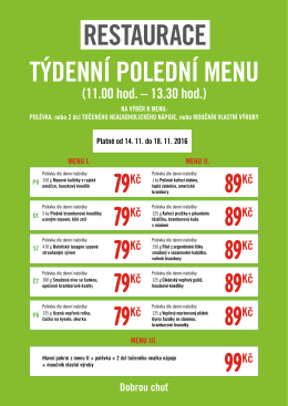 Tisk Menu