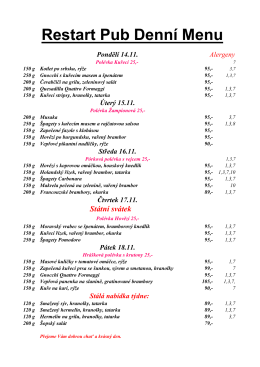 Denn&iacute; Menu 14.11.