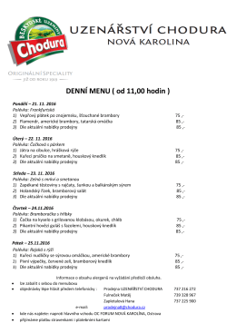 DENNÍ MENU ( od 11,00 hodin )