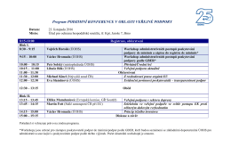 Program konference - Úřad pro ochranu hospodářské soutěže