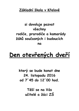 Den otevřen&yacute;ch dveř&iacute;