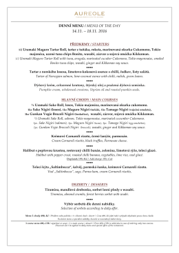 denní menu / menu of the day