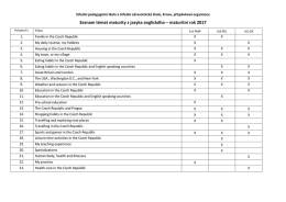 Společn&aacute; č&aacute;st maturitn&iacute; zkou&scaron;ky - Seznam t&eacute;mat z jazyka anglick&eacute;ho