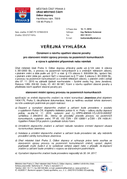 ve ejná vyhláška