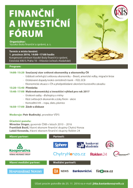 finančn&iacute; a investičn&iacute; f&oacute;rum