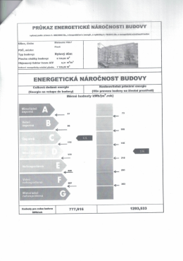 Page 1 PRŮKAz ENERGETICKÉ NÁRočnosrı Budovy Ulice, číslo