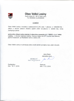 Obec VeIke Losiny