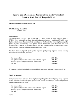 3.03 Odměny neuvolněným členům ZM