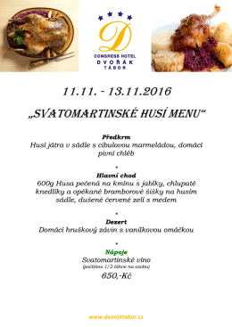 Svatomartinského menu