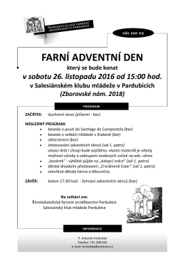 FARN&Iacute; ADVENTN&Iacute; DEN