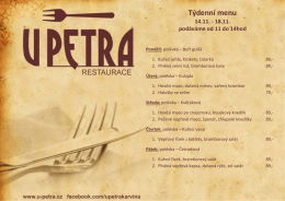 Týdenní menu - u