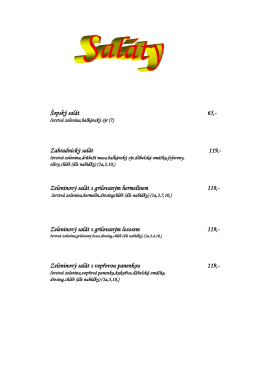 Zeleninový salát s grilovaným hermelínem 119
