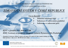 zdravotní systém v české republice