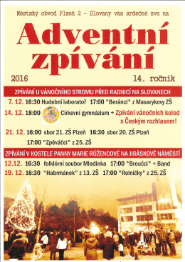 Adventní zpívání na Slovanech