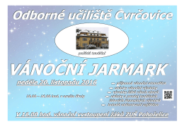 V&aacute;nočn&iacute; jarmark ve Cvrčovic&iacute;ch 20.11.2016